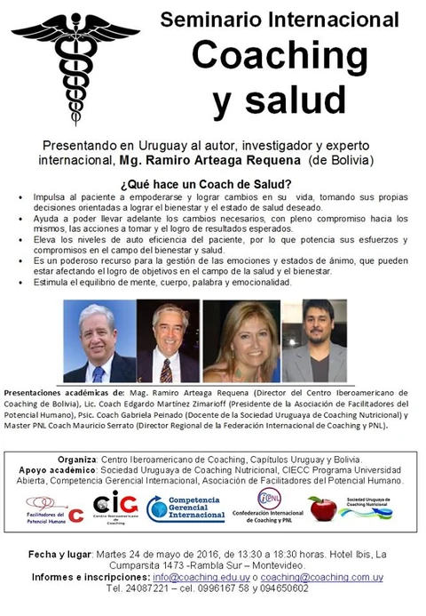 Afiche original: Coaching y salud en Montevideo