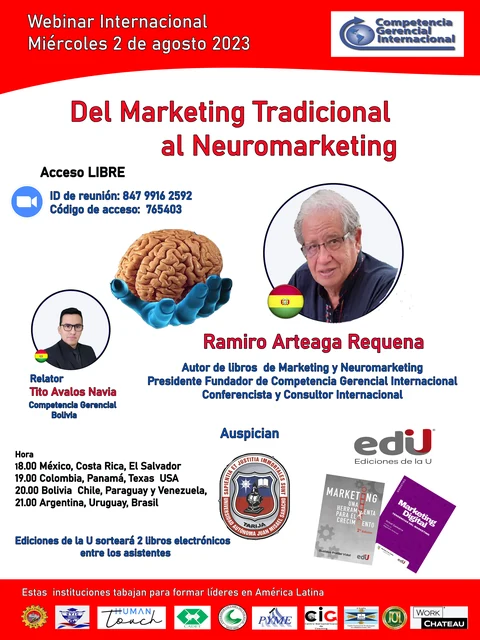 Afiche original: Del marketing tradicional al neuromarketing — edición 2023