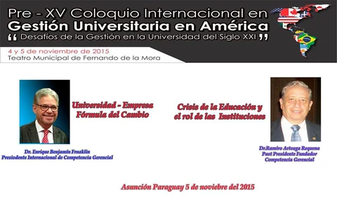 Afiche original: Desafíos de la gestión universitaria en el siglo XXI