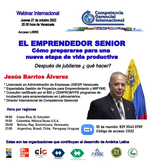 Afiche original: El emprendedor sénior: una nueva etapa de vida productiva