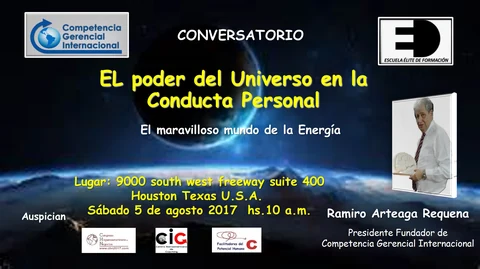 Afiche original: El poder del universo en la conducta personal