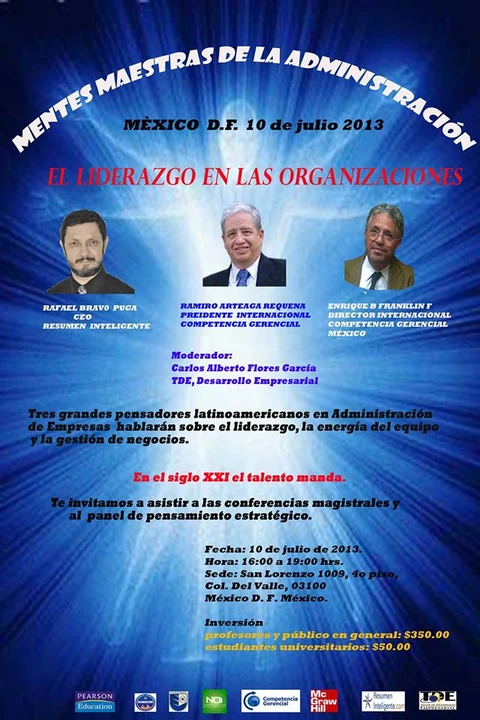 Afiche original: Mentes maestras de la administración: el liderazgo en las organizaciones