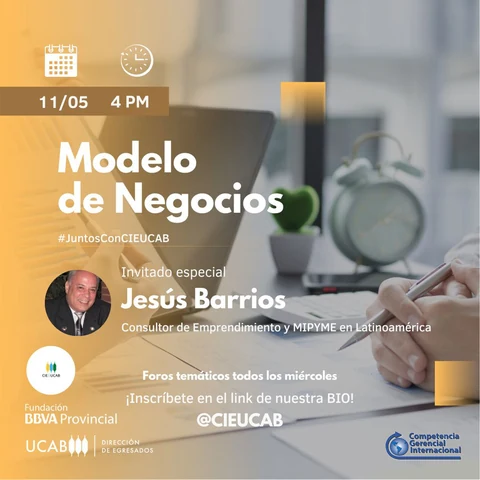 Afiche original: Modelo de negocios con Jesús Barrios