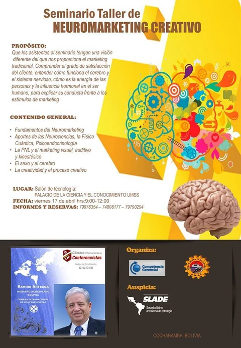 Afiche original: Seminario-taller de Neuromarketing Creativo
