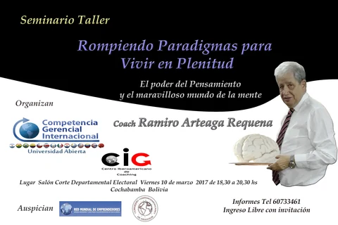 Afiche original: Rompiendo paradigmas para vivir en plenitud